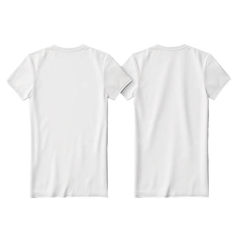 Men Blank T Shirt Mockup Isolated Front And Back View Ai Generative T Shirt Mock Up Isolated