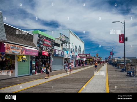 Usa New Jersey Wildwoods Wildwood Boardwalk Stock Photo Alamy