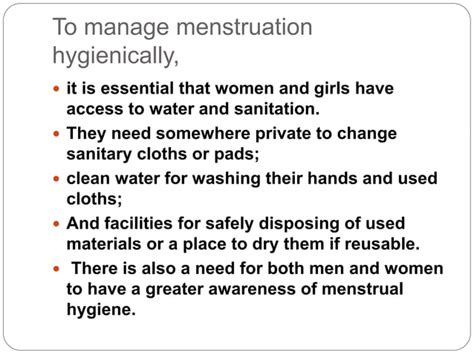 Menstrual Hygiene Ppt