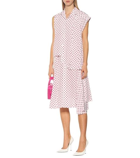 Polka Dot Silk Shirt Dress Editorialist