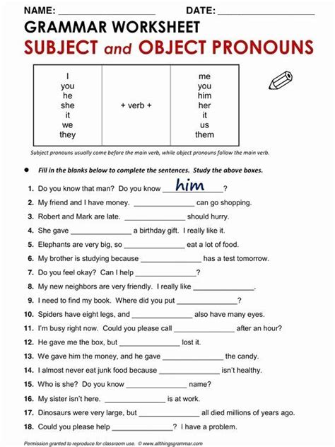 Objective Vs Subjective Worksheet