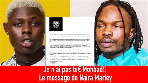 Naira Marley Sort Du Silence Et Donne Sa Version Sur La M Rt De