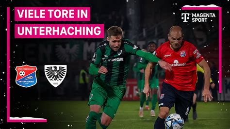 SpVgg Unterhaching SC Preußen Münster Highlights mit Live Kommentar