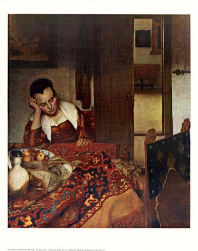 Girl Asleep At A Table C Prints Johannes Vermeer Allposters