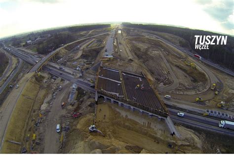 Autostrada A1 ze Strykowa do Tuszyna obwodnica Łodzi Wizyta na