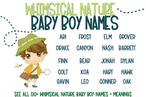 130+ Whimsical Nature Baby Names for Boys [+ Meaning] (2023) – My ...