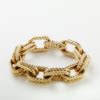 Kt Gold Rope Link Bracelet Elizabeth Bruns Inc