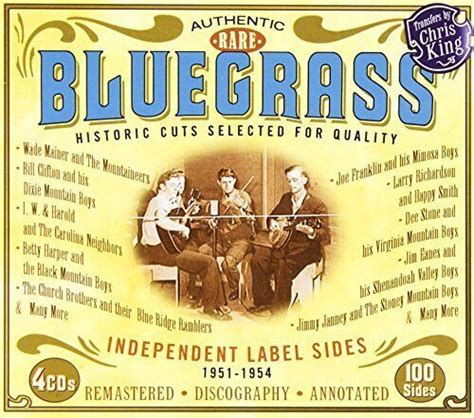 Various Artists Authentic Rare Bluegrass Cd Album Ebay