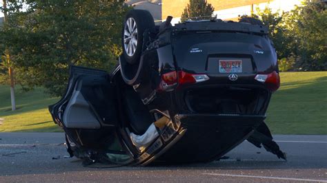 Victims Walk Away From Rollover Crash After Driver Runs Red Light In