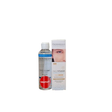 Dermedic Neovisage Fond De Teint Spf 50 Sand 30ml Eau Micellaire 100ml