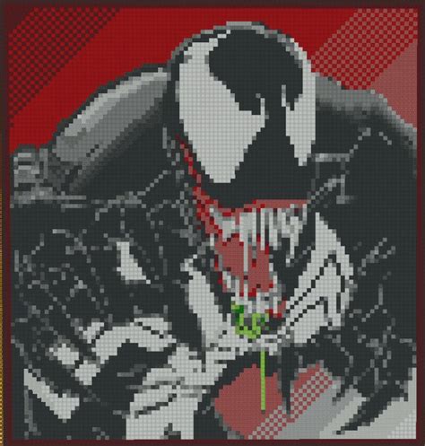 Venom Minecraft Pixel Art