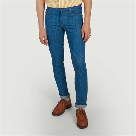 Soldes Jean Super Guy Oceans Edge Selvedge Bleu Naked And Famous