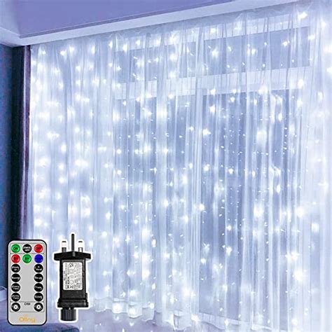 Ollny Curtain Lights Indoor Outdoor Led Mx M Waterfall Hanging