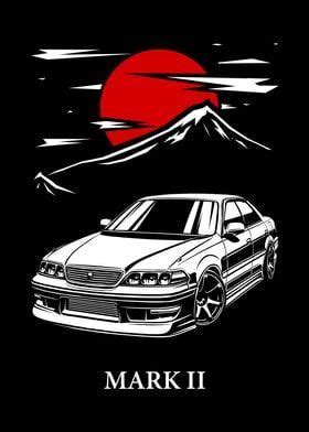 Toyota Mark 2 Poster Picture Metal Print Paint By Faissal Thomas