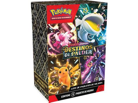 Pokémon TCG Escarlata y Púrpura Destinos de Paldea Booster Bundle con 6