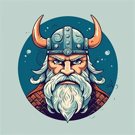 Vikingo antiguo diseño vectorial nórdico celta nórdico ilustración