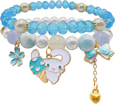 Cinnamoroll Crystal Bead Bracelet Kuromi And My Melody Bracelets