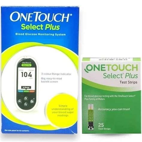 Onetouch Select Plus Blood Glucometer With Test Strips Relikart