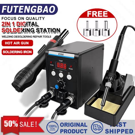 In Soldering Station Soldering Iron Hot Air Gun W Portable