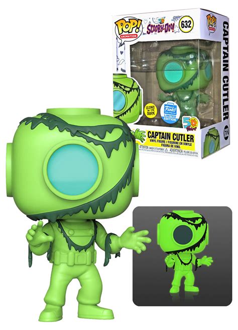 Funko POP! Animation Scooby-Doo #632 Captain Cutler (Glow) - Limited Funko Shop Exclusive New, Mint