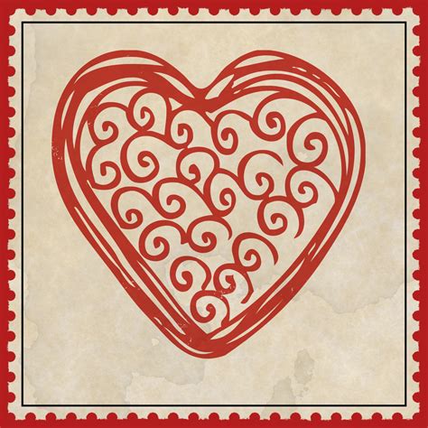 Heart Postage Stamp Free Stock Photo Public Domain Pictures