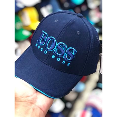 Bone Chapeu Aba Curva Boss Bordado Hugo Shopee Brasil