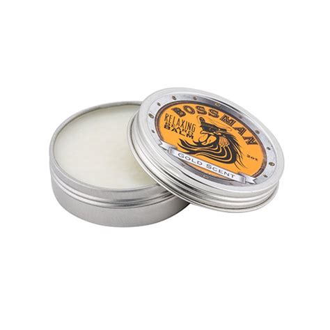 Bossman Brands Gold Scent Relaxing beard balm | barbaware Canada - USA