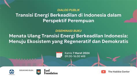 Dialog Publik Perspektif Perempuan Dan Transisi Energi Dan Diseminasi Buku Referensi Transisi