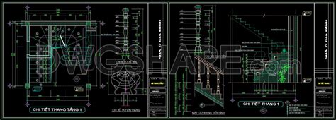 98.Detailed drawings of stairs in autocad file