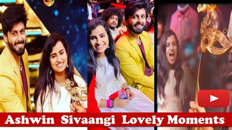 Ashwin Sivaangi Moments In Vijay Tele Awards Ashwin Sivaangi Got