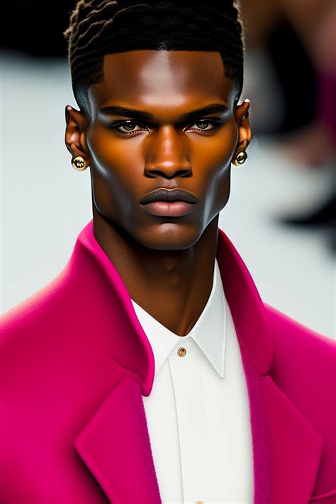 Lexica Close Up Of A Male Model Walking For Chanel