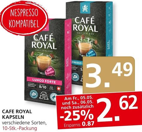 Cafe Royal Kapseln Verschiedene Sorten Stk Packung Angebot Bei