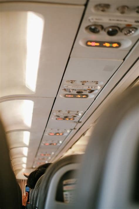 Interior of a Passenger Cabin in an Airplane · Free Stock Photo