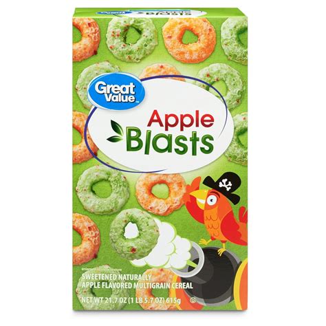 Great Value Apple Blasts Breakfast Cereal 217 Oz