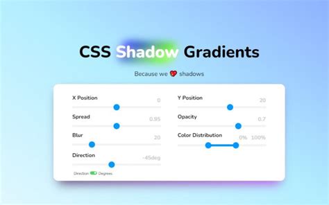 Css Shadow Gradients Generate Css Shadow With Gradient Colors