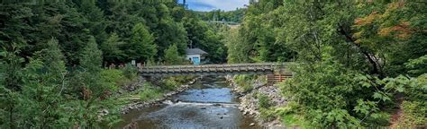 Coaticook Gorge Via Sentier De La Gorge Map Guide Quebec Canada