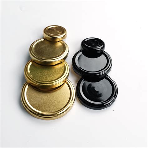 Custom Logo 63mm 66mm Honey Packaging Twist Off Lug Cap Metal Lug Cap