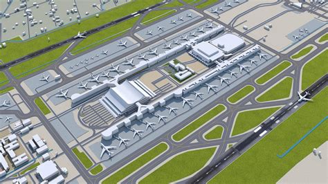 Taiwan Taoyuan Airport 3D Model By 3dstudio