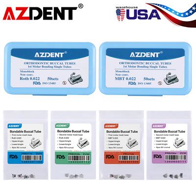 Azdent Dental Orthodontic Buccal Tube St Nd Molar Tubes Roth Mbt