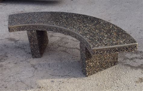 Curved Concrete Garden Bench | Home Design Ideas