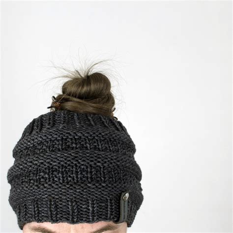 Headband Knitting Pattern Messy Bun Hat Knitting Pattern Whimsical