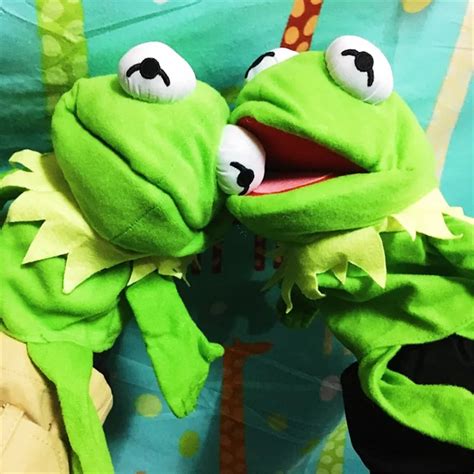 Plush Puppets Kermit Toys Sesame Street Doll Cartoon Animal Toy Frog