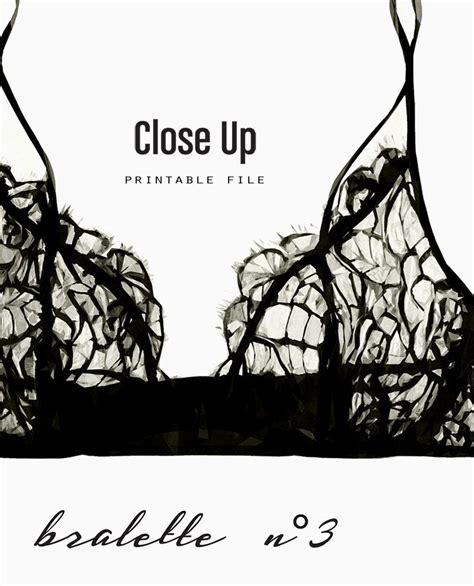 Lingerie Wall Art Black Lace Bralette Art Poster Printable Etsy