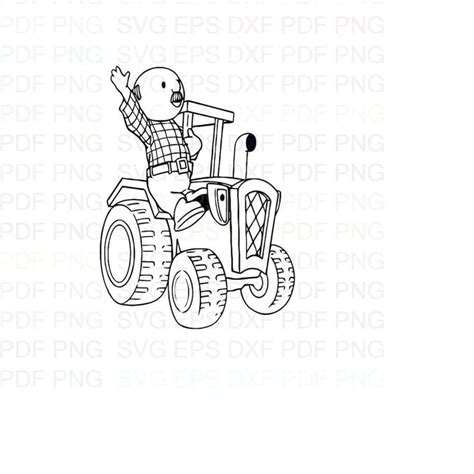 Farmer Percy Pickles Bob The Builder Outline Svg Dxf Eps Pdf Inspire