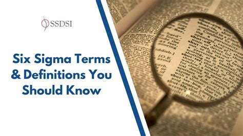 Six Sigma Terms And Definitions You Should Know