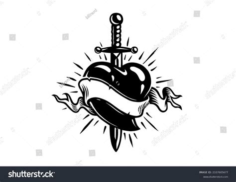 153 Sacred heart and dagger Images, Stock Photos & Vectors | Shutterstock