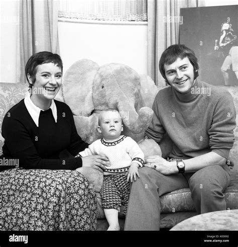 Dad's Army actor Ian Lavender with his wife Susan and 10-month-old baby ...