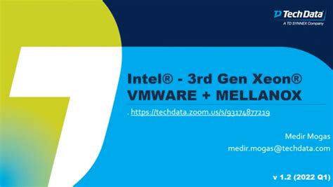 Webinar Descubre Las Plataformas De Intel Para Vmware Vsan Advanced