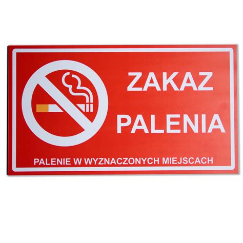 Tabliczka Pcv Zakaz Palenia Informacyjna Tablica Cena Opinie