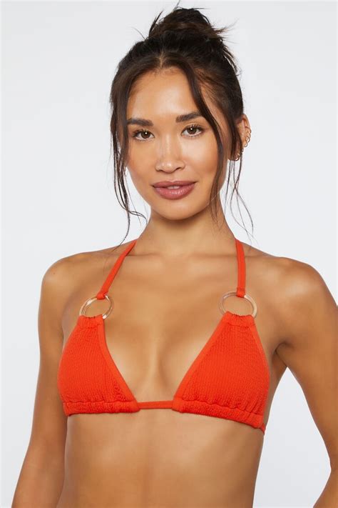 Seamless O Ring Triangle Bikini Top